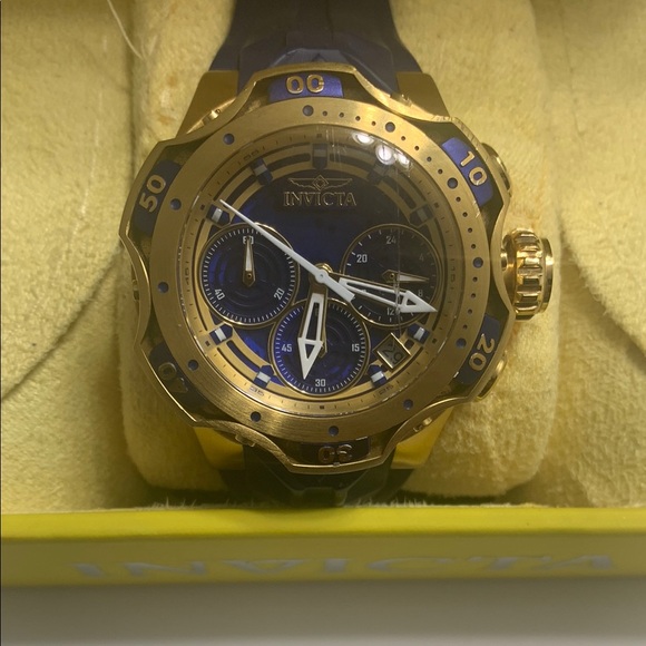 Blue & Gold Invicta Watch - Picture 1 of 4